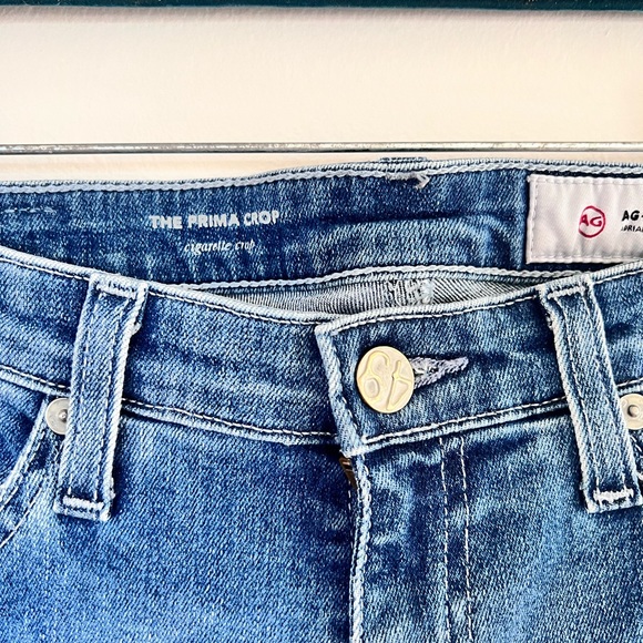 AG Prima distressed size 26 Cigarette straight crop jeans - Picture 6 of 9